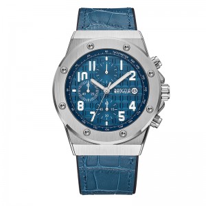 BAOGELA MEN \\\\\'S Chronograph Quartz Ceasuri 2022 NOU SPORT IPURAF SPORTIE CASC CASC CAZ COMPLETĂ CÂND CUMPĂRĂ PIELE 1805 BLUE