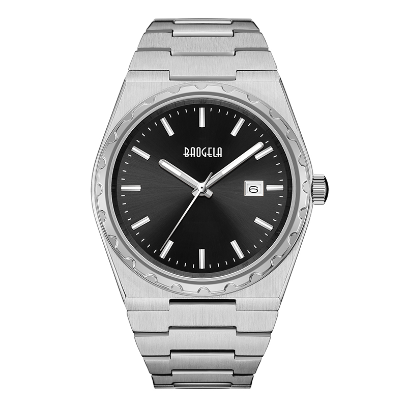 BAOGELA 40mm Brand All Gold Oțel inoxidabil Men \\\\ Wristwatch Busies